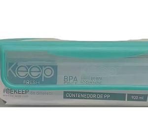 HERMETICO PP 900ML RECTANGULAR  VERDE