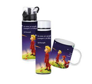 Set El Principito Botella 750 ml más termo 450 ml más tazón 300 ml