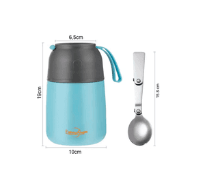 Termo De Comida Acero Inoxidable De 650ml + Cuchara