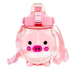 Botella Agua Antiderrame Kawaii Con Sticker