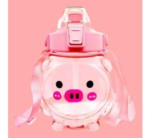 Botella Agua Antiderrame Kawaii Con Sticker