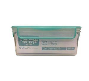 HERMETICO PP 2300 ML RECTANGULAR VERDE