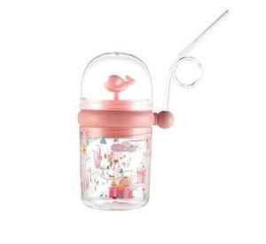 Botella Termo Chico Infantil Beber Agua Niño 250 Ml Bombilla