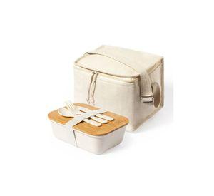Set Bolso Cooler Tupper Hermético Cubiertos PP Bambú Parum 1000 ML