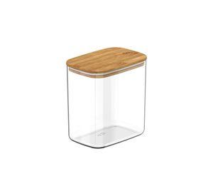 Contenedor Hermético Rectangular Bambú Keep 1,5 lt Transparente Ou