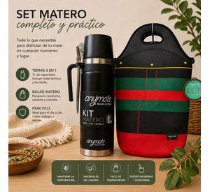 Pack Matero Bolso Matero Termo 3 en 1 Negro