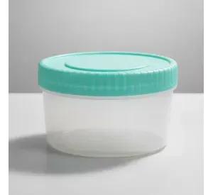 Set 4 Potes Plasticos Colores Tapa Rosca Alimentos Bebe