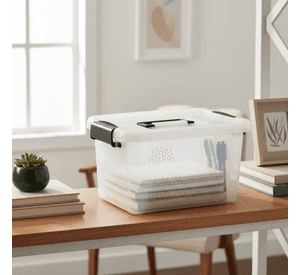 Caja organizadora plastica con tapa 15L
