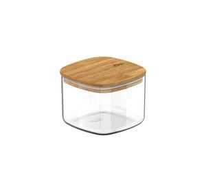 Contenedor Hermético con Tapa Bambú Keep 0,45 lt Transparente Ou