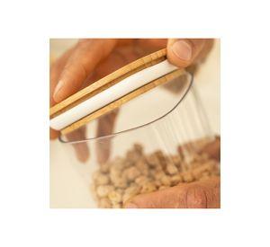 Contenedor Hermético con Tapa Bambú Keep 0,45 lt Transparente Ou