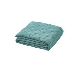 QUILT ANDES LISO TURQUESA 1.5 PLAZAS