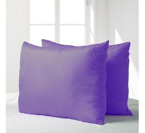 Set 2 almohadas premium Eco colores 50x70 morado