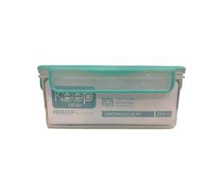 HERMETICO PP 2300 ML RECTANGULAR VERDE