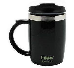 MUG TERMO COLORES 400ML KEEP Negro