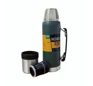 Termo Acero Inoxidable Capacidad 1000ml Agua Fria Y Caliente