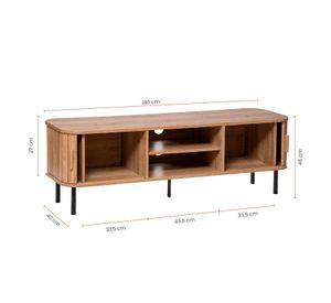 Rack Tv Madera Colva 2 Puertas 140x40x46 cm Atmosphera