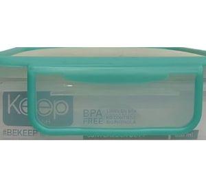 HERMETICO PP 1400 ML CUADRADO VERDE