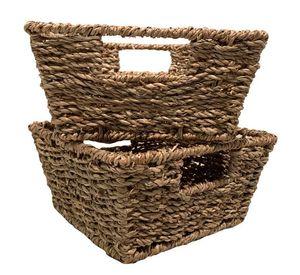 Set de 2 cestas seagrass