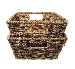 Set de 2 cestas seagrass