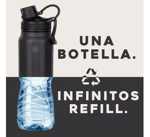 Botella Termica Agua Acero Inoxidable Buffer 1L +Tapas