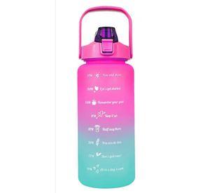 Pack 2 Botellas de Agua Motivacionales De 2 Litros Y 900 Ml