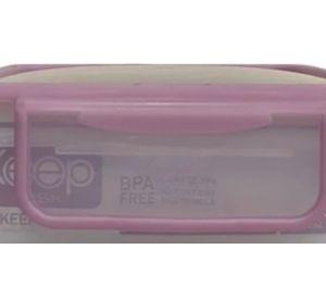 HERMETICO PP 1400 ML CUADRADO ROSADO