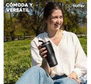 Vaso Termico Agua Cafe 600ml Buffer Acero Inox +Tapas