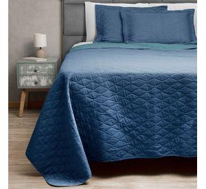Quilt Bicolor Masel 2 pl 220x 250  azul -petroleo