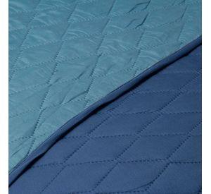Quilt Bicolor Masel 2 pl 220x 250  azul -petroleo