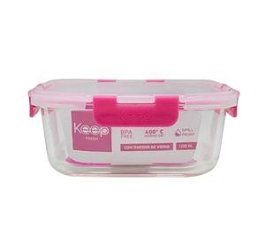 Hermetico cuadrado de Vidrio Templado 1200 ml  Keep