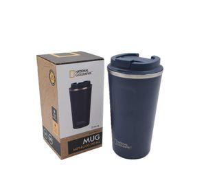 Mug Acero Inoxidable Tapa Flip Antideslizante 510ml Azul