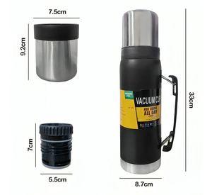 Termo Acero Inoxidable Capacidad 1000ml Agua Fria Y Caliente