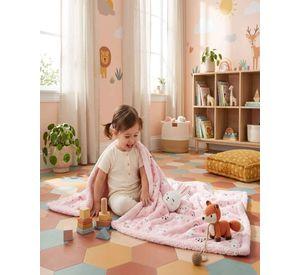 Set Manta Infantil Sherpa y Cojín de Cuello A8