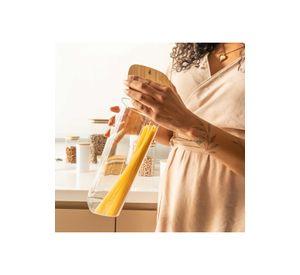 Contenedor Hermético con Tapa Bambú Keep 2 lt Transparente Ou