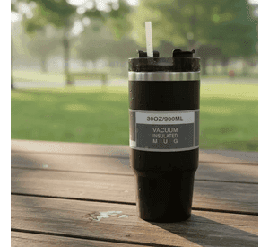 Vaso T rmico 900ml Acero Inoxidable Con Tapa y Bombilla