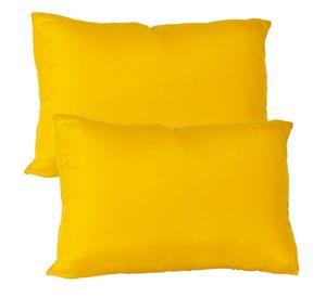 Set 2 almohadas premium Eco colores 50x70 amarillo