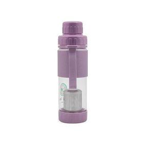 BOTELLA VIDRIO CON INFUSOR KEEP morado