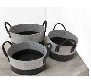 Canastos set de 3 grises