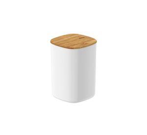 Contenedor Hermético con Tapa de Bambú Keep 1 lt Blanco Ou