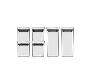 Conjunto Especieros Hermético Block 6 Piezas (0,150L / 0,340L) Transparente
