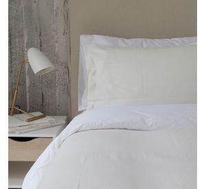 CUBREPLUMÓN ALGODÓN STONE WASH OFF WHITE 1,5 PLAZA