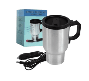 Vaso Termo Auto Acero Tazón 12v 480ml Térmico Conexión Auto