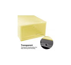 10 piezas zapateras organizadoras amarillas
