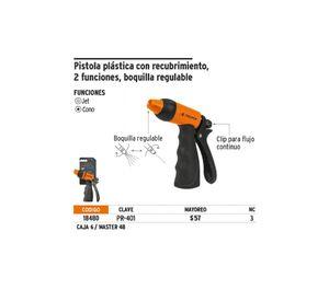 Pistola Para Riego Plástica Reforsada, 2 Funciones Truper