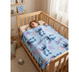 Manta Polar Infantil 115x130 cm Suave y Ligera Stitch