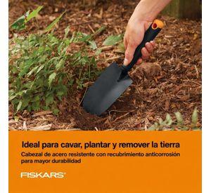 Kit Jardinería Fiskars 3 Piezas Palita Cultivador Trasplantador