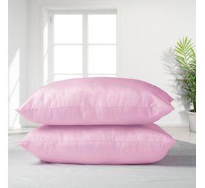 set 2 almohadas microfibra 50 x 70 eco rosado