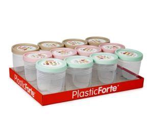 Contenedor Plastico Con Tapa 1 Litro