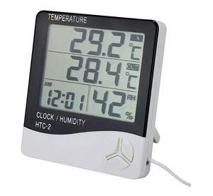Higrómetro Con Sonda Externa Reloj Alarma