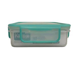 HERMETICO PP 600ML CUADRADO VERDE